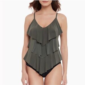 MagicSuit by Miraclesuit Rita Tankini Top SZ 8